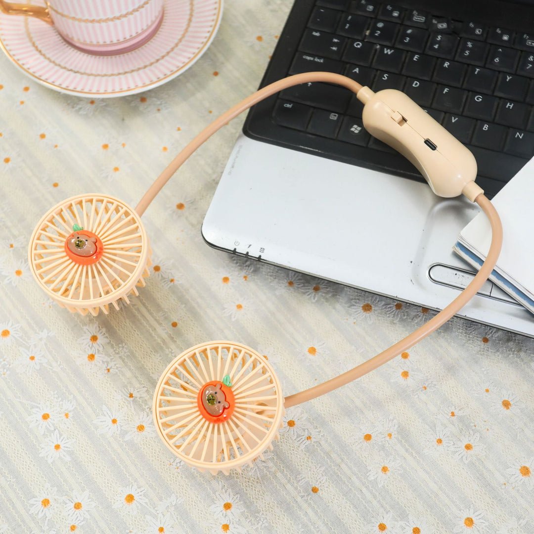 Portable Usb Neck Fan with Flexible Mount Kalsten
