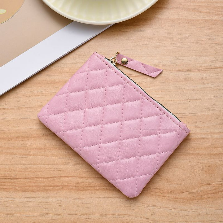 Quilted Leather Card Holder