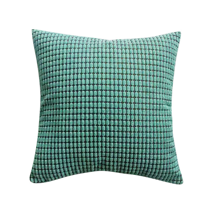 Textured Waffle-Weave Cotton Lumbar and Square Pillow Covers Set