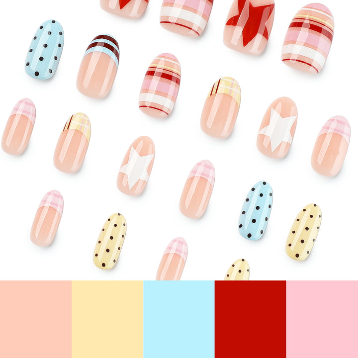 Artful Nail Art with Colorful Design Kalsten