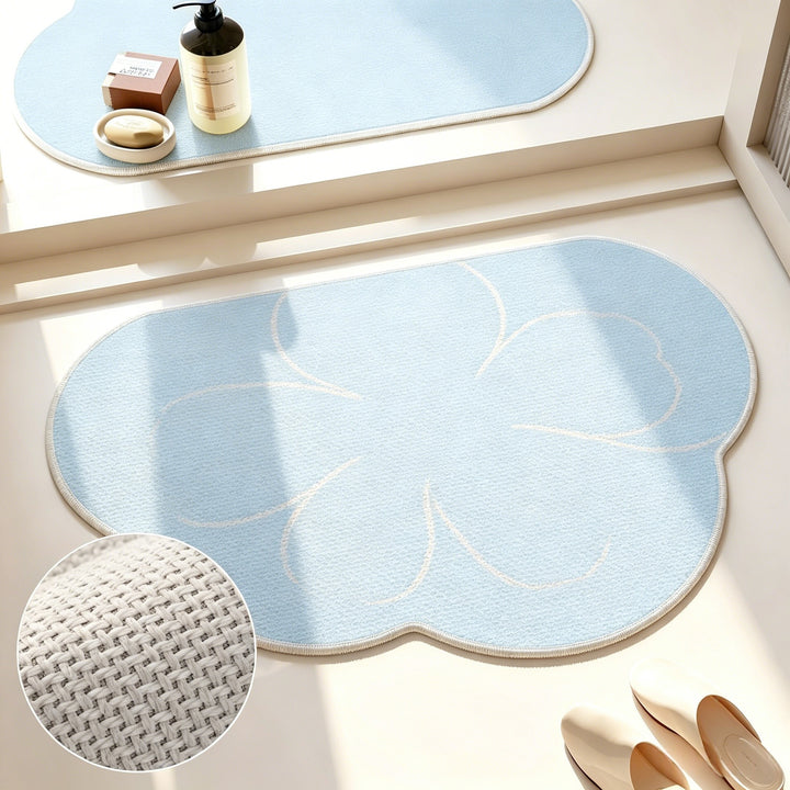 Floral Pattern Bath Mat Kalsten