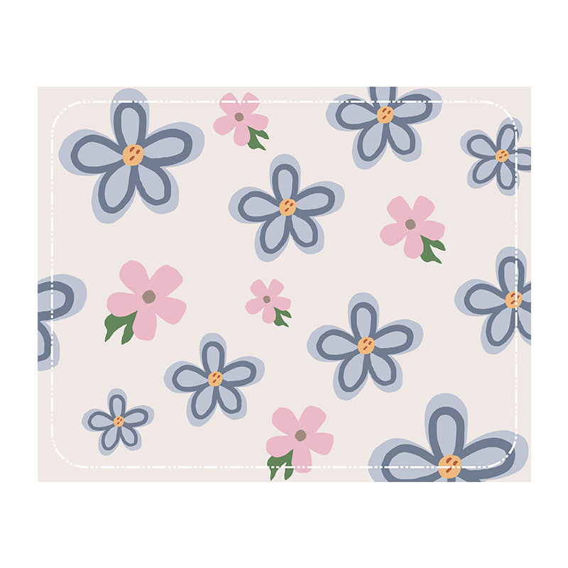 Floral Patterned Kitchen Protector Mat