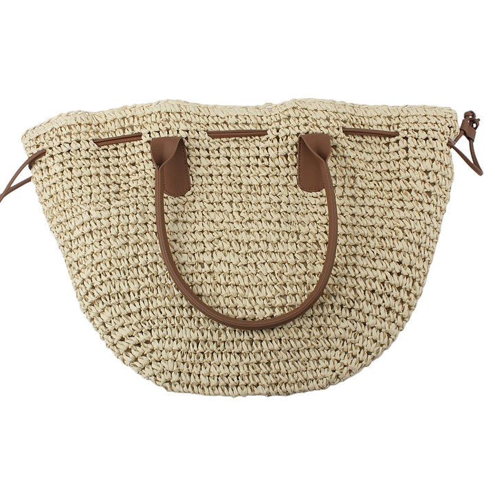 Trendy Backpack Bag Made of Woven Natural Material Kalsten