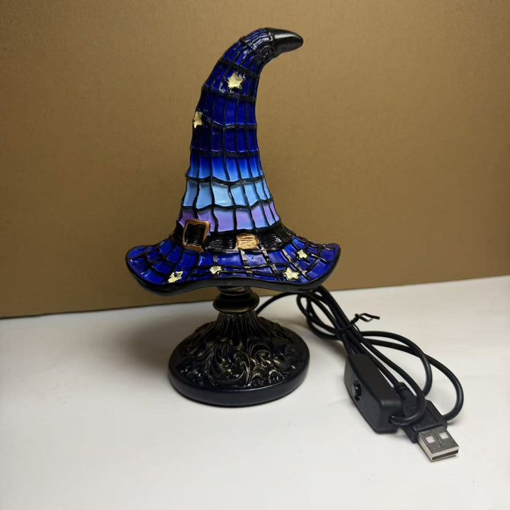 Halloween-Themed Witch Hat Table Lamp Kalsten