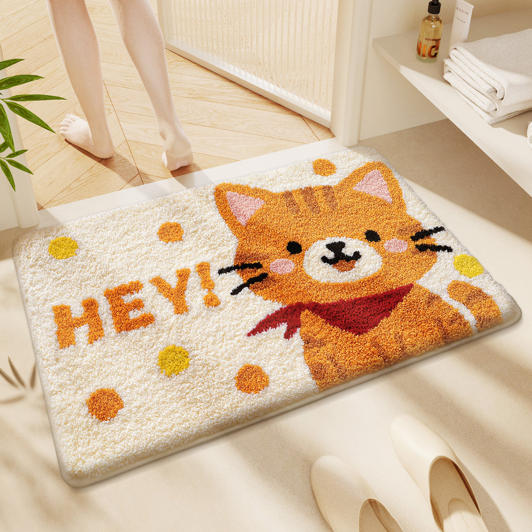 Cute Cartoon Cat Bath Rug Kalsten