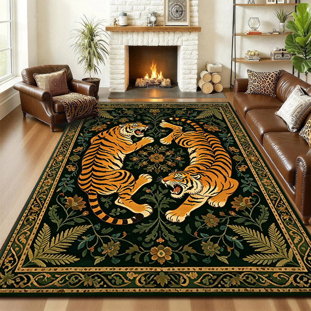 Artistic Tiger Print Area Rug