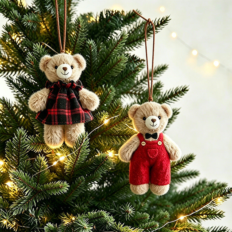 Cute Plush Bear Ornament