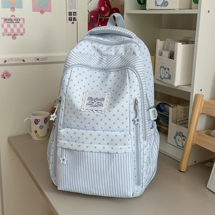 Whimsical Star-Embellished School Backpack Kalsten