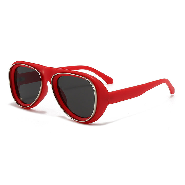 Women's fashionable retro sunglasses with wide frame Kalsten