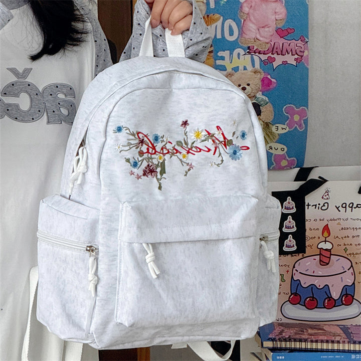 Stylish Embroidered Multi-Pocket Backpack Kalsten