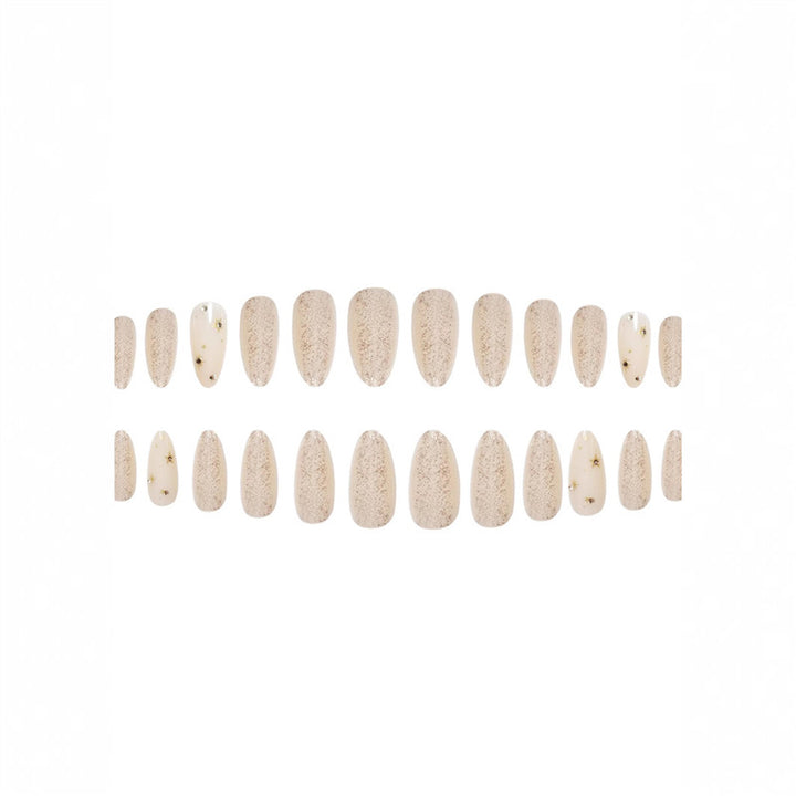 Glittering Almond-Shaped Press-On Nails Kalsten