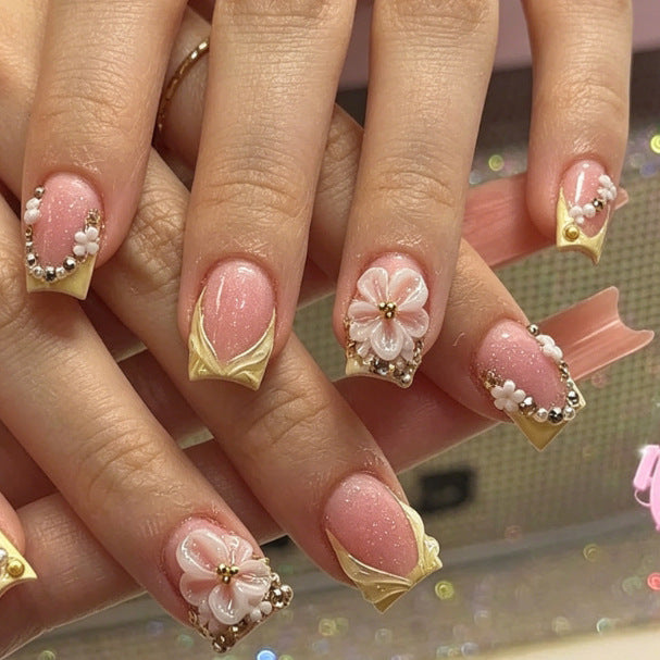 Floral 3D Nail Art Enhancements Kalsten