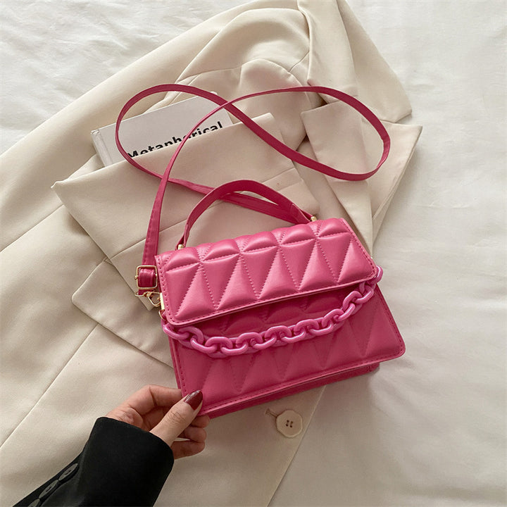 Quilted Mini Satchel Handbag Kalsten