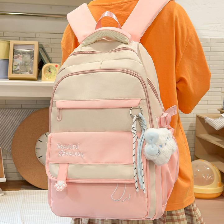 Cute Illustrated Patterned Backpack Kalsten