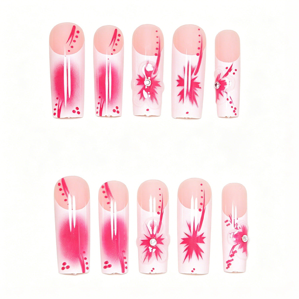 Artistic Floral Stiletto Nail Art Set Kalsten