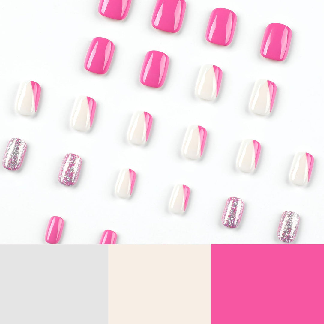 Artistic Nail Art with Glitter Accents and Ombre Design Kalsten