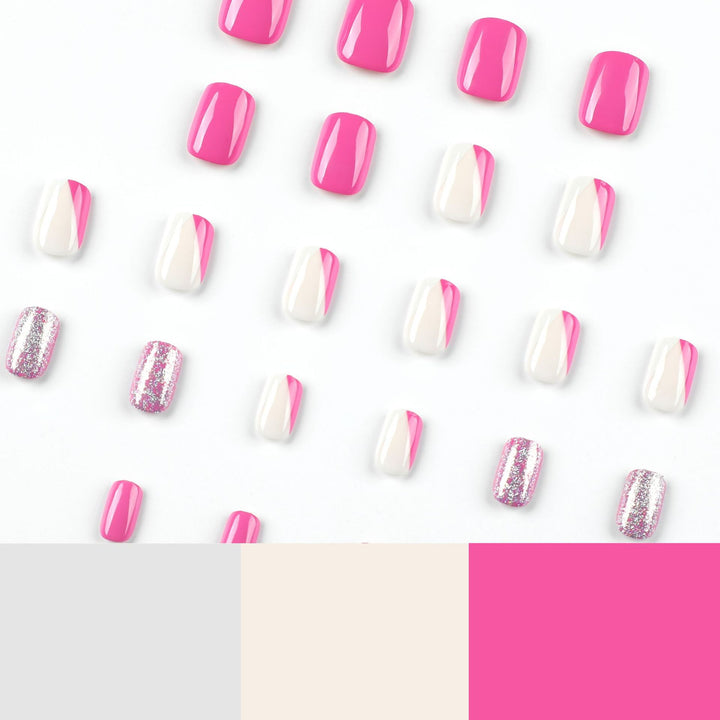 Artistic Nail Art with Glitter Accents and Ombre Design Kalsten