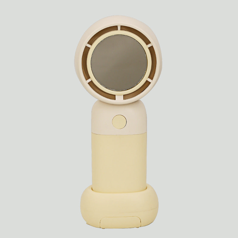 Women Portable Handheld Fan with Mirror Kalsten