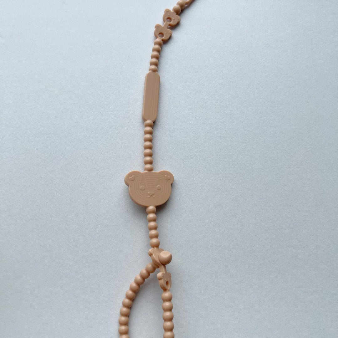 Multi-Purpose Beaded Safety Cord with Teddy Snap and Quick-Release Clip