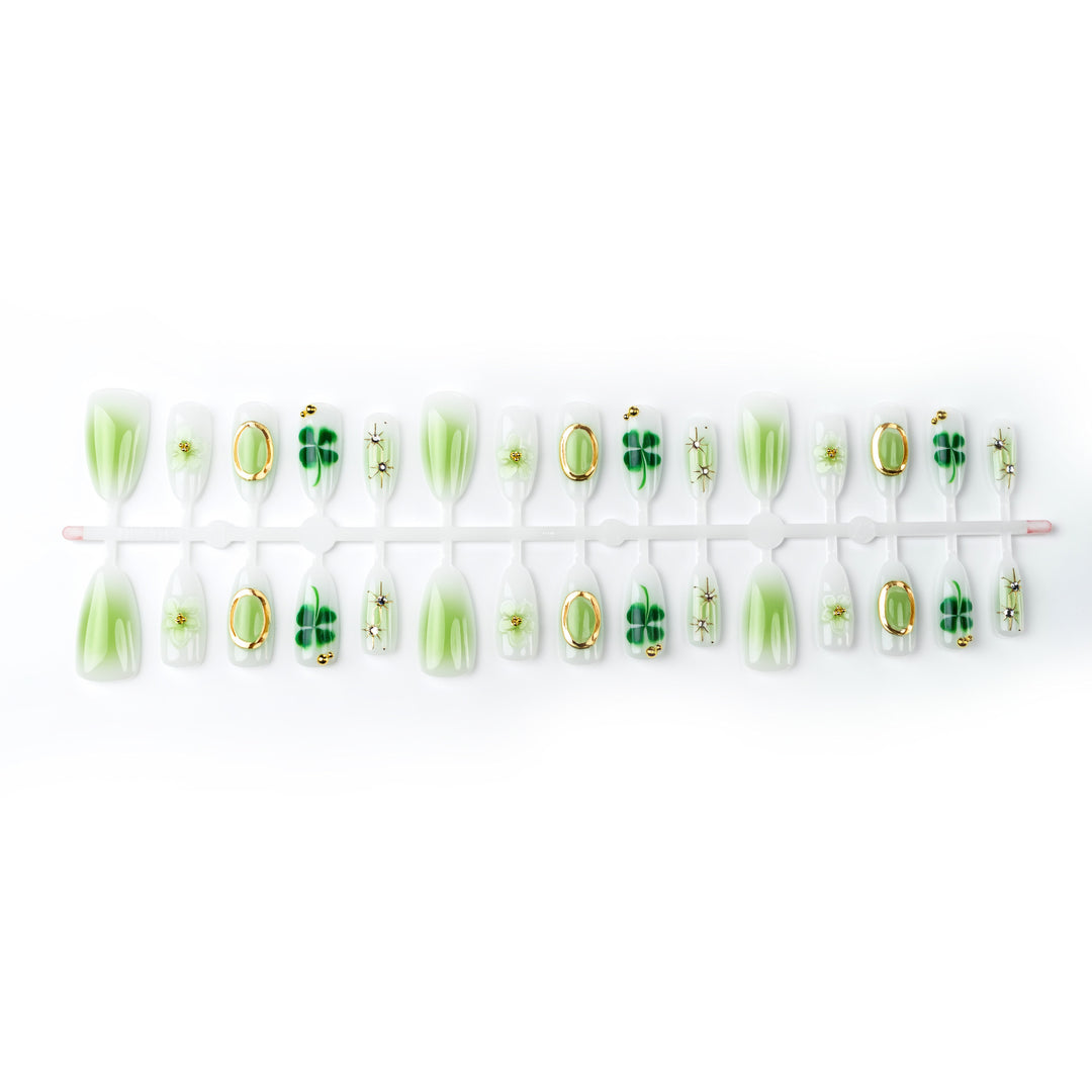 Floral Articulated Press-On Nail Set Kalsten