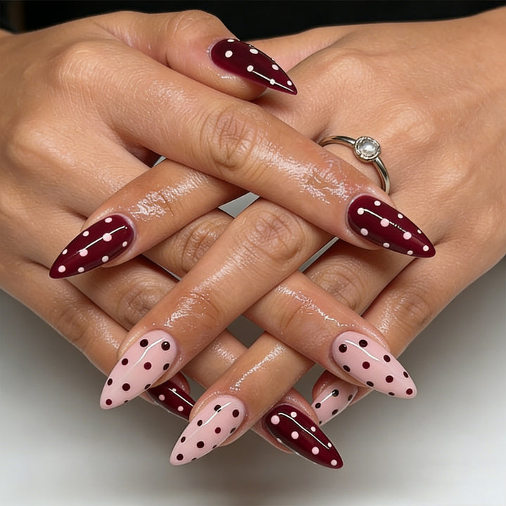 Elegant Pointed Tip Nail Art Enhancements Kalsten