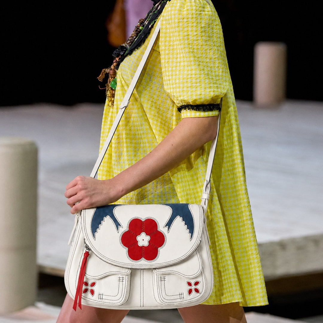 Artisan Floral Embroidered Crossbody Bag