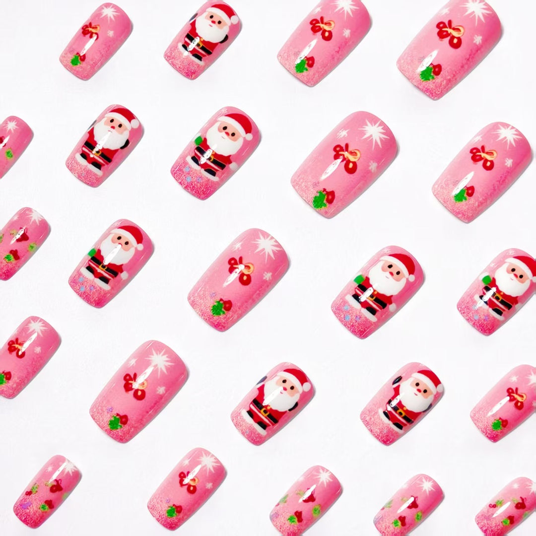Festive 3D Santa Nail Art Kalsten