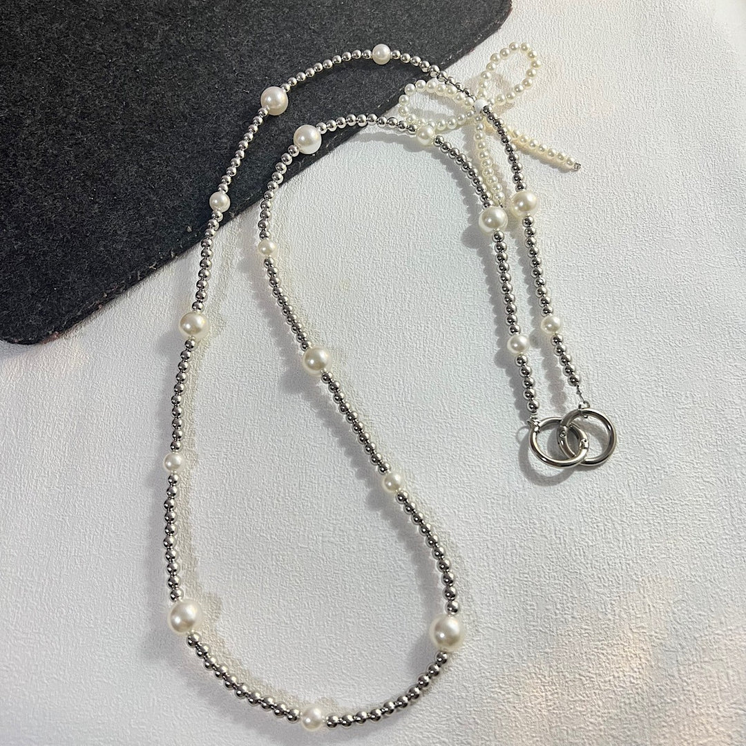 Heart-Designed Beaded Eyewear Chain Kalsten