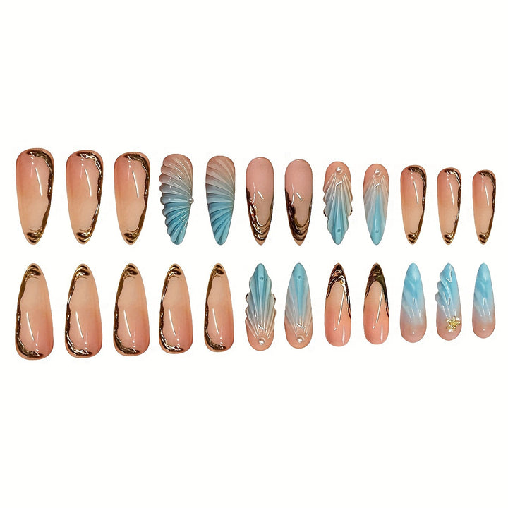 Artistic Sculpted Press-On Nail Set Kalsten