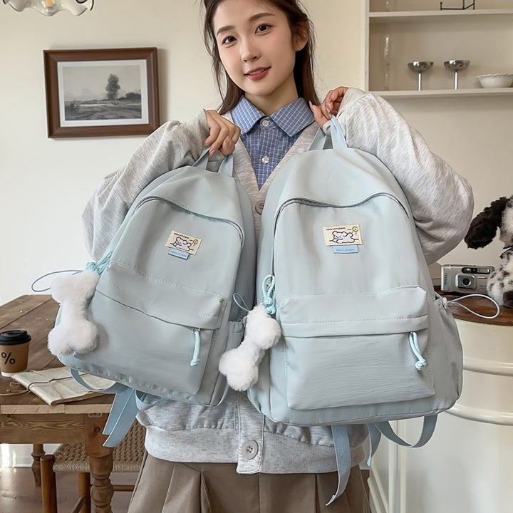 Cute Plush-Embellished Casual Backpack Kalsten