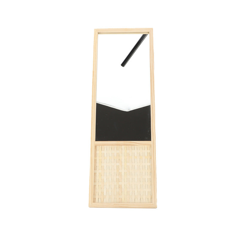 Decorative Wall Mirror Made of Rattan Kalsten