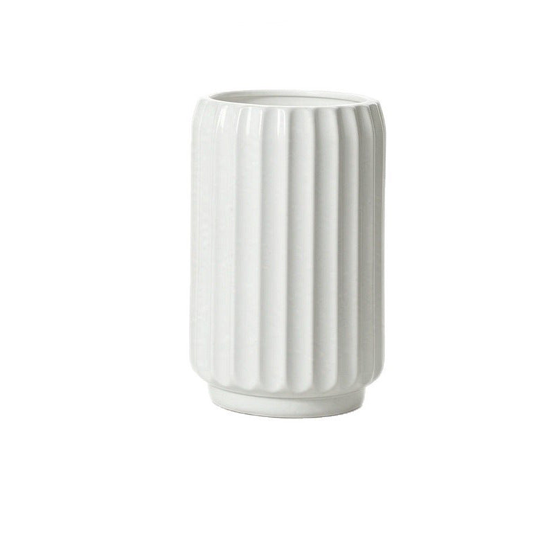 Elegant Fluted Decorative Floor Vase Kalsten