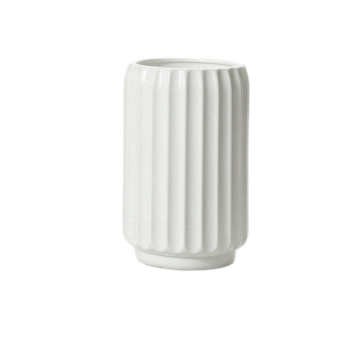 Elegant Fluted Decorative Floor Vase Kalsten
