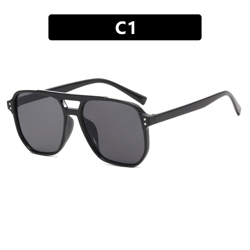 Women's oversized sunglasses with geometric design and UV protection Kalsten