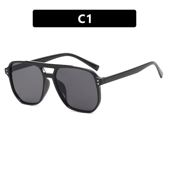 Women's oversized sunglasses with geometric design and UV protection Kalsten