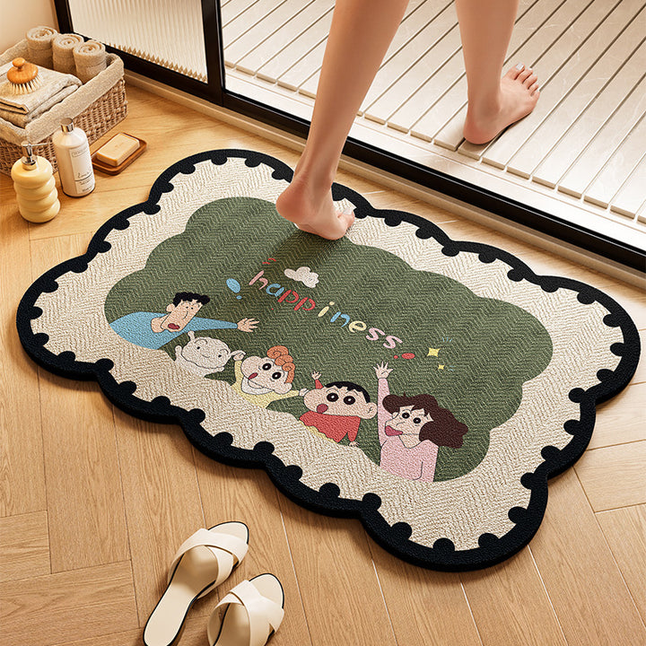 Playful Dog-Themed Bath Rug Kalsten