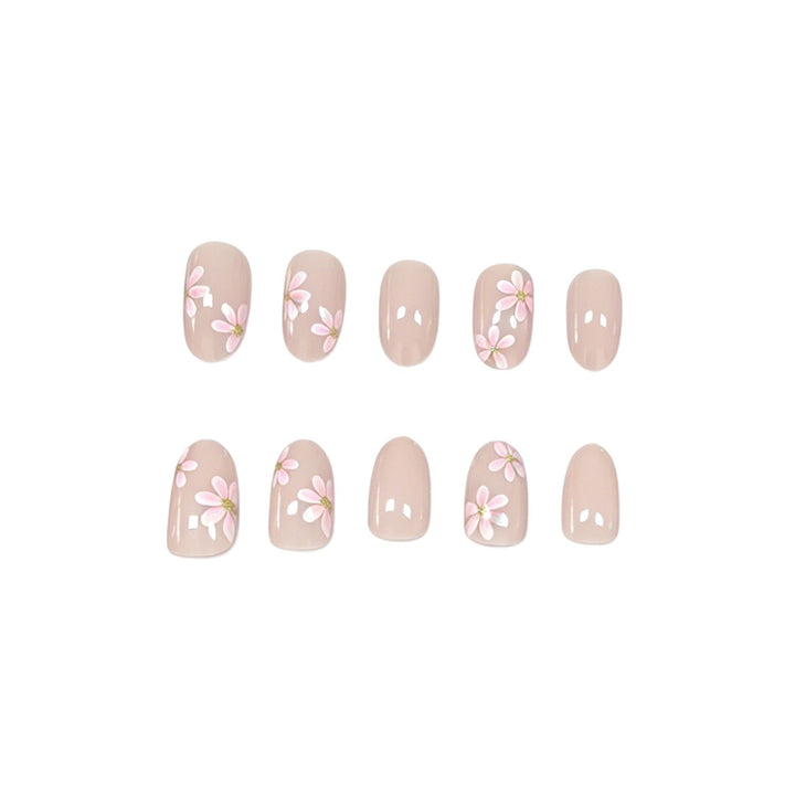 Floral-Inspired Press-On Nail Enhancements Kalsten