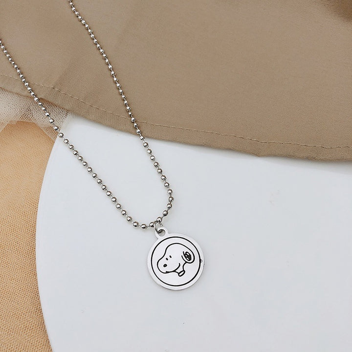 Outline Bear Pendant Necklace Kalsten