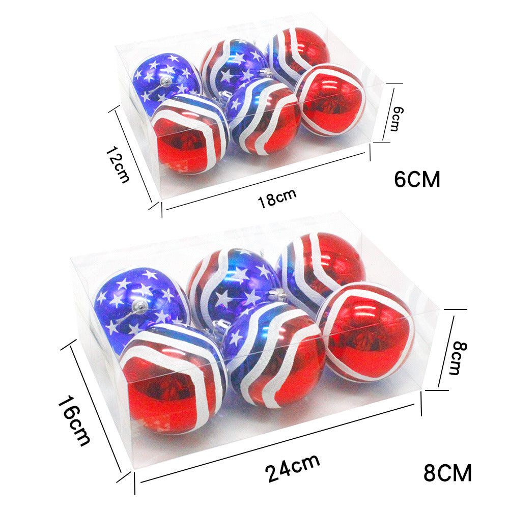 Decorative Patriotic Holiday Baubles Kalsten