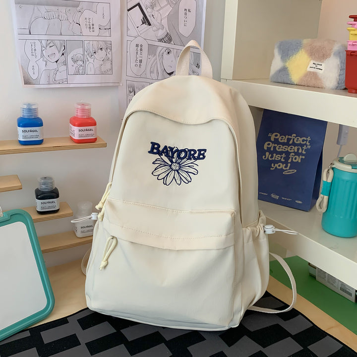 Floral Embroidered Casual Backpack Kalsten