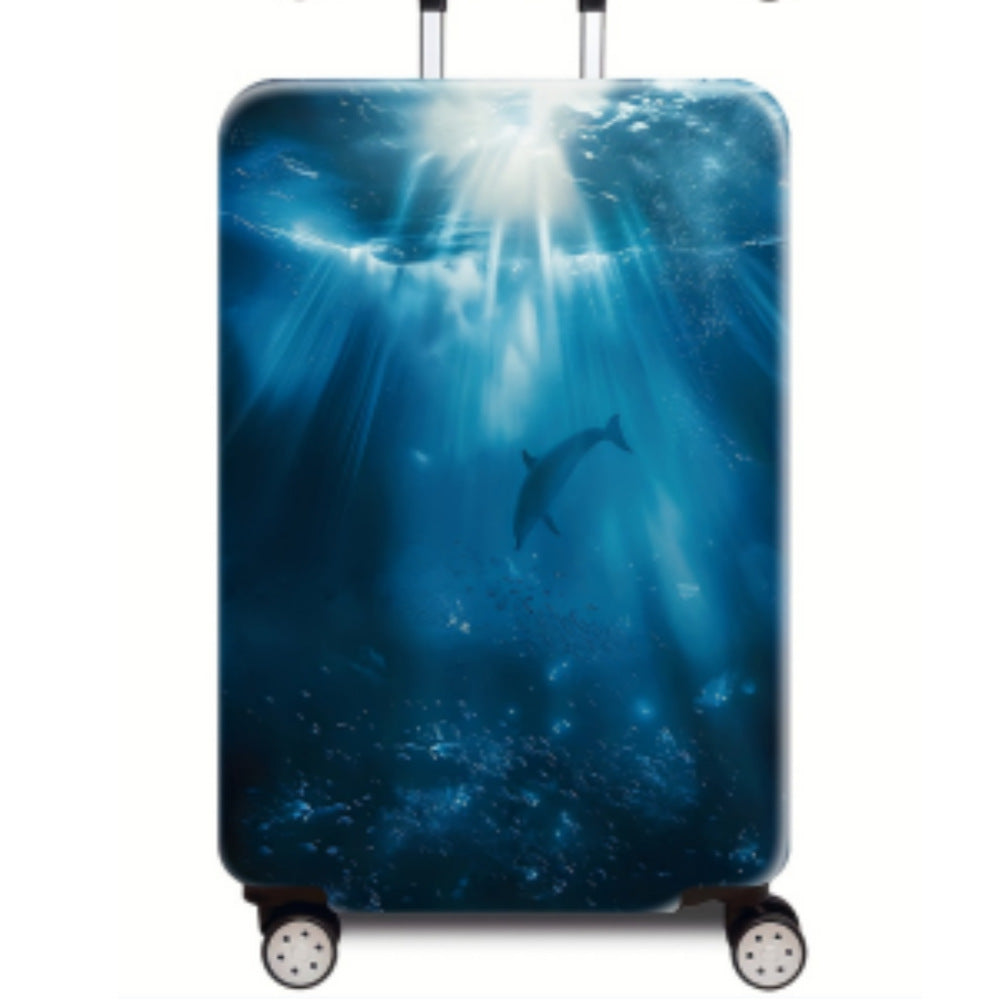 Women Hard Shell Suitcase with Stunning Ocean Design Kalsten
