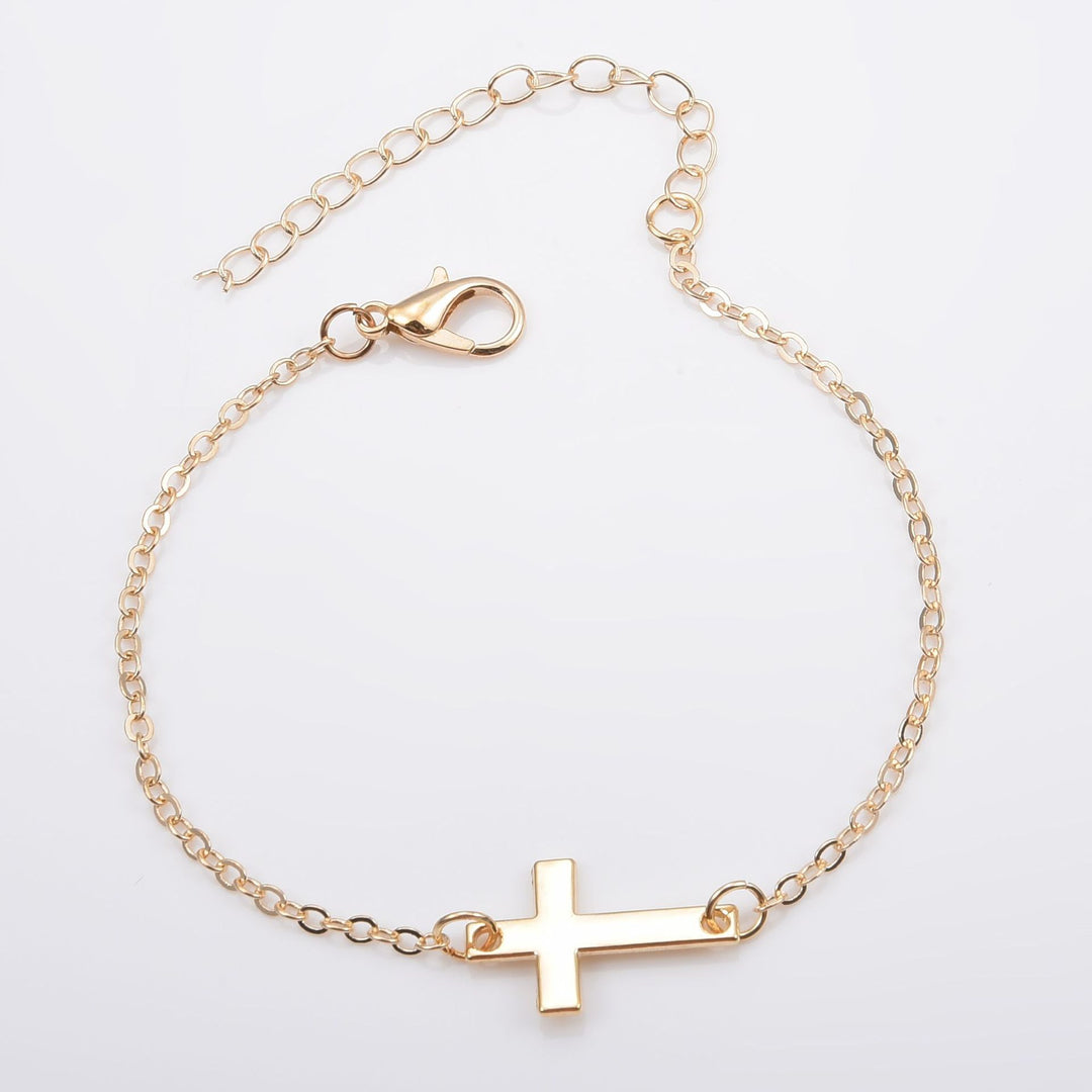 Minimalist Cross Charm Bracelet Kalsten