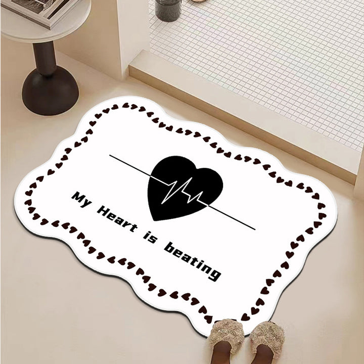 Heart-Shaped Decorative Mat
