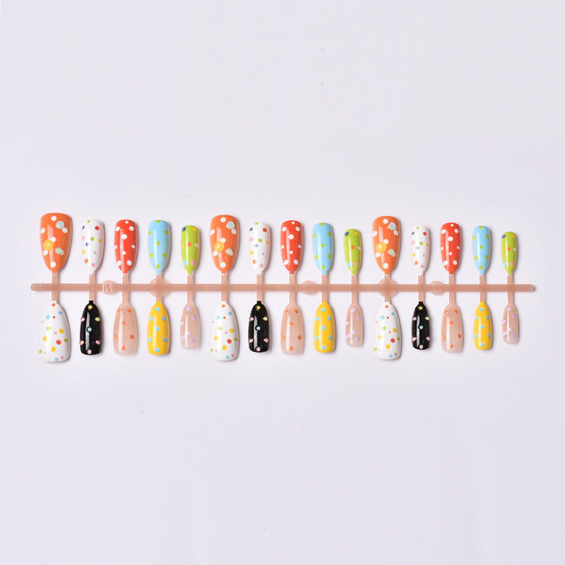 Decorative Polka Dot Press-On Nail Art Set Kalsten