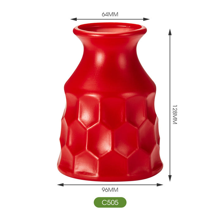 Textured Honeycomb Ceramic Vase Kalsten