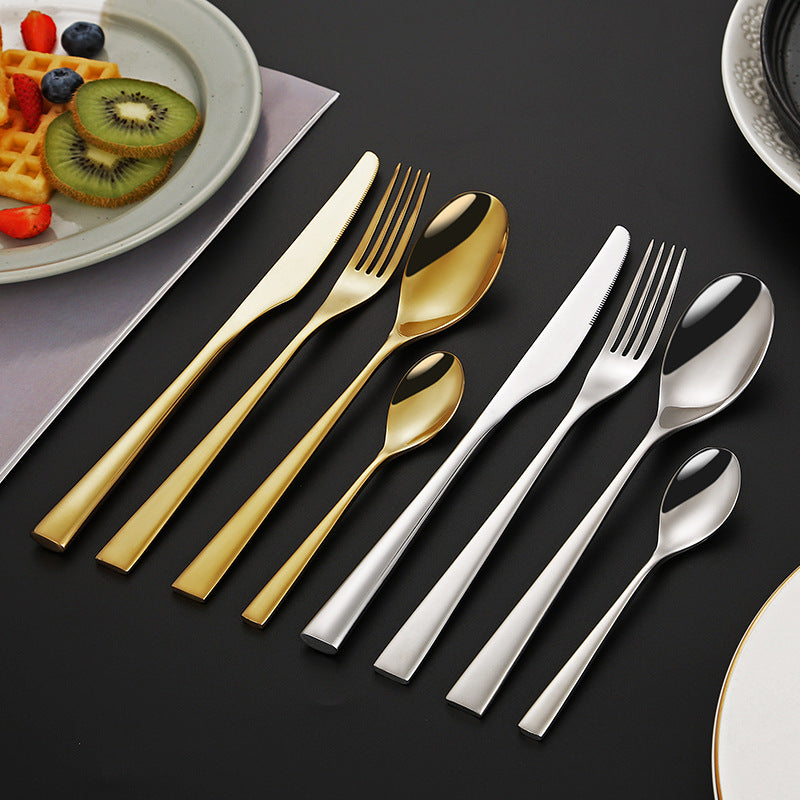 Elegant dessert knife with curved handle Kalsten