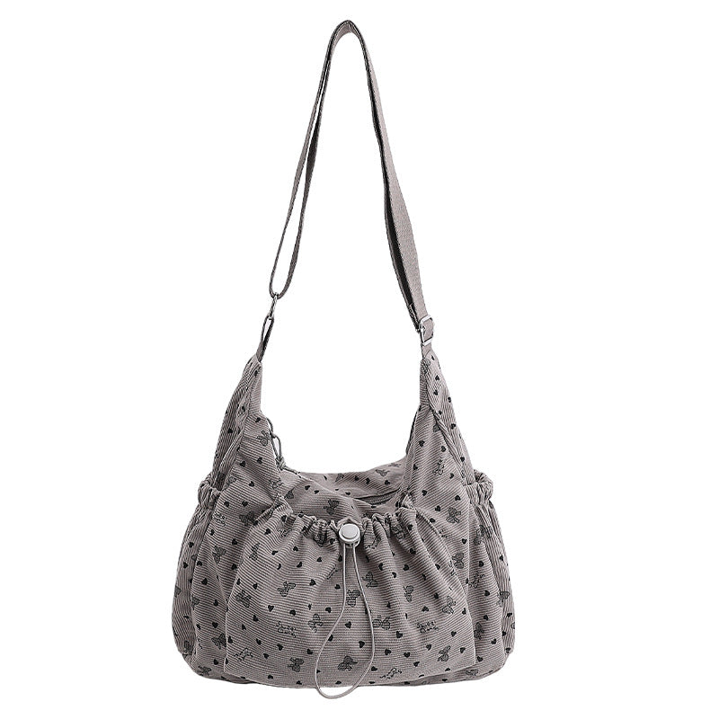 Casual Textured Shoulder Bag