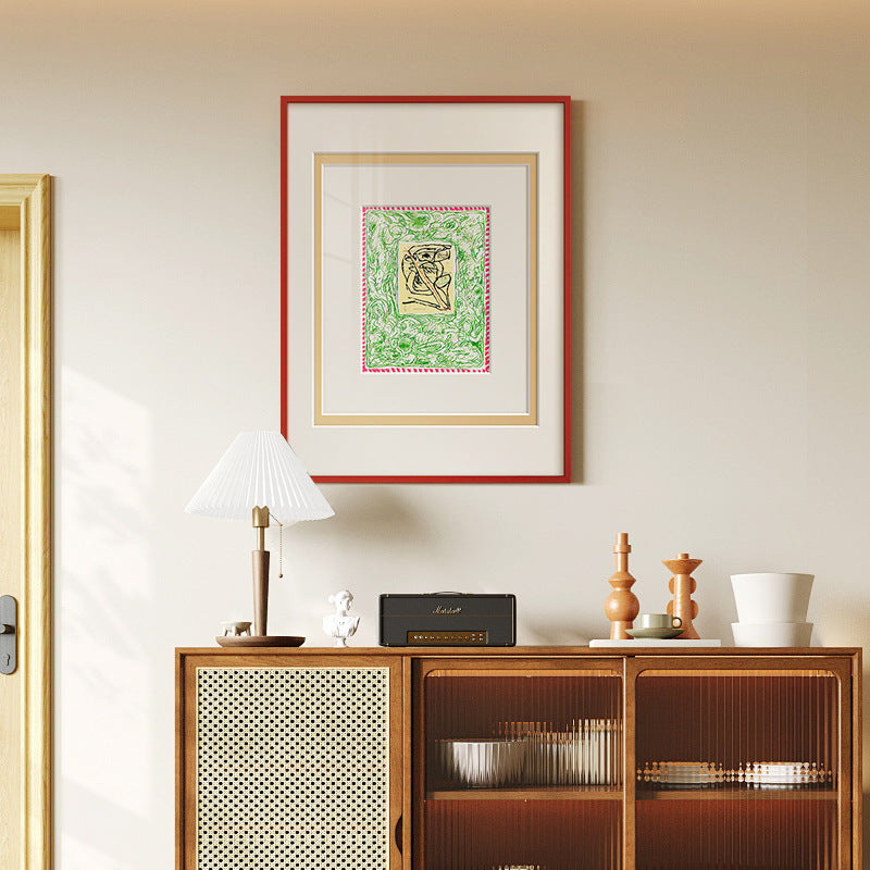 Framed Abstract Botanical Art Print