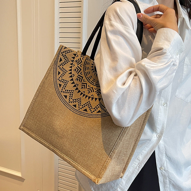 Eco-Friendly Jute Shopping Tote Bag