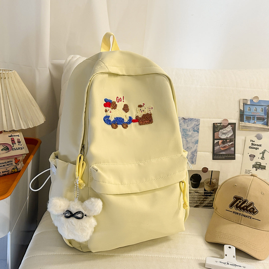Cute Embroidered Animal-Themed Backpack Kalsten